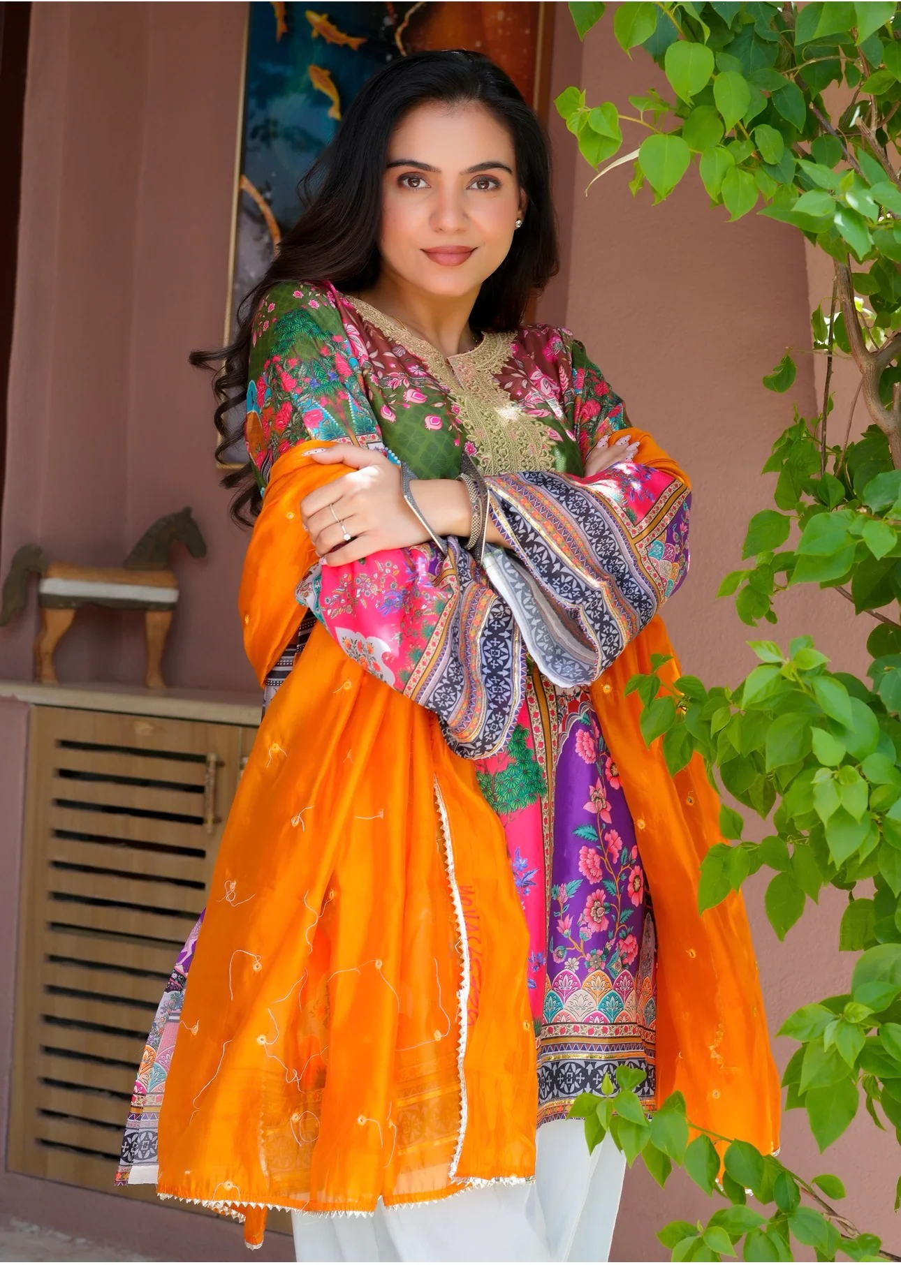 Peacock Grace Luxe Farsi Suit Set - Image 12