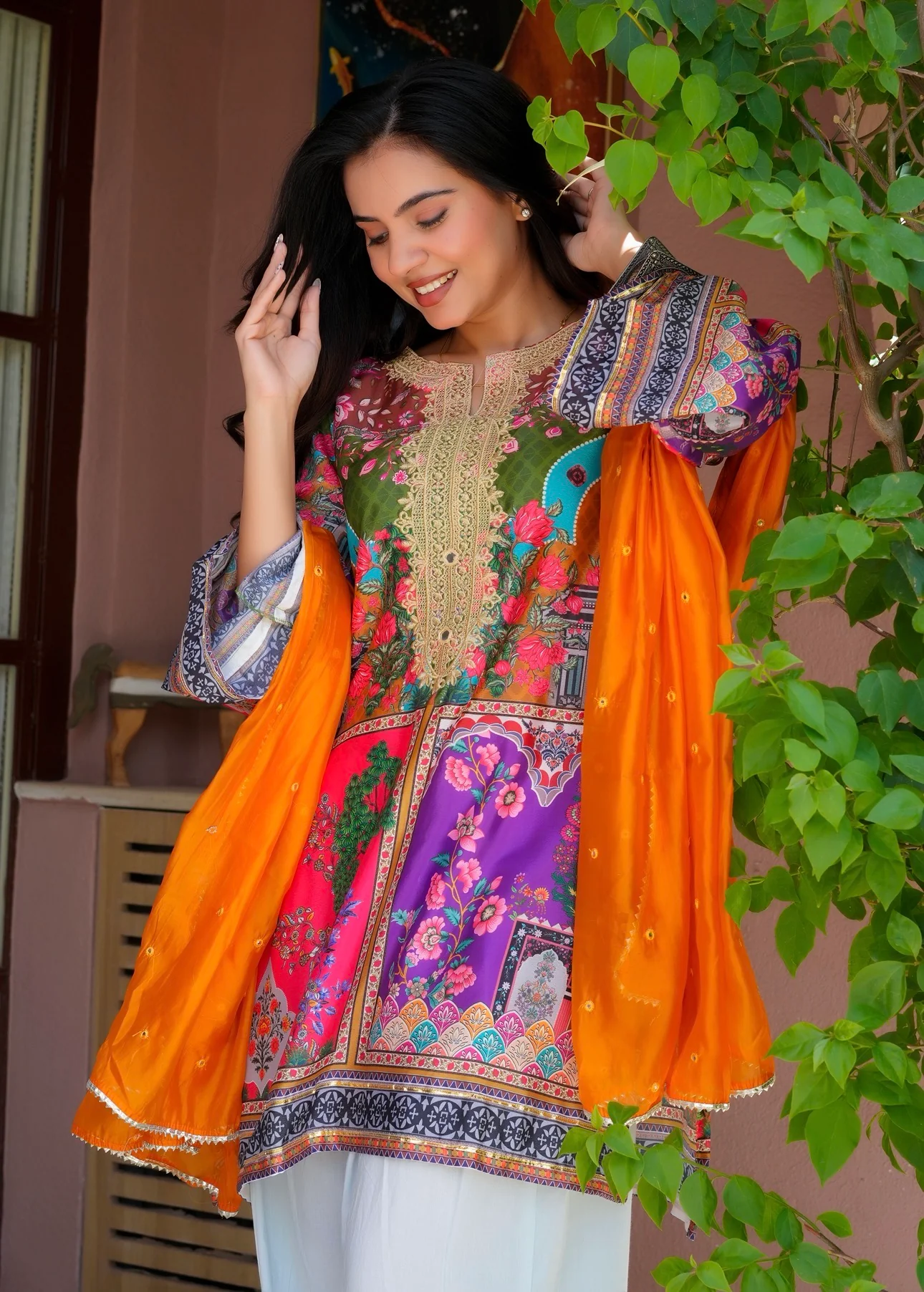 Peacock Grace Luxe Farsi Suit Set - Image 14