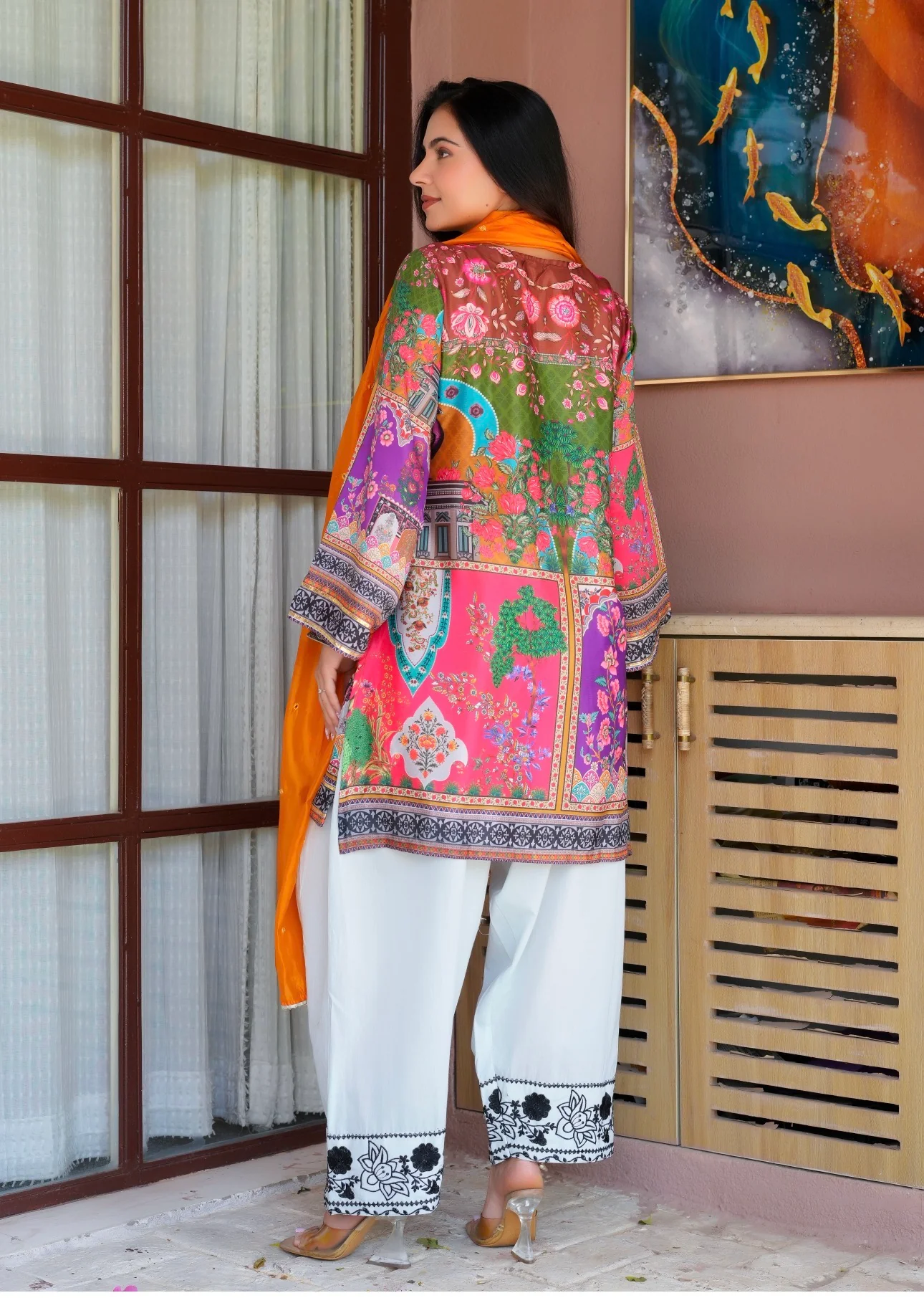Peacock Grace Luxe Farsi Suit Set - Image 17