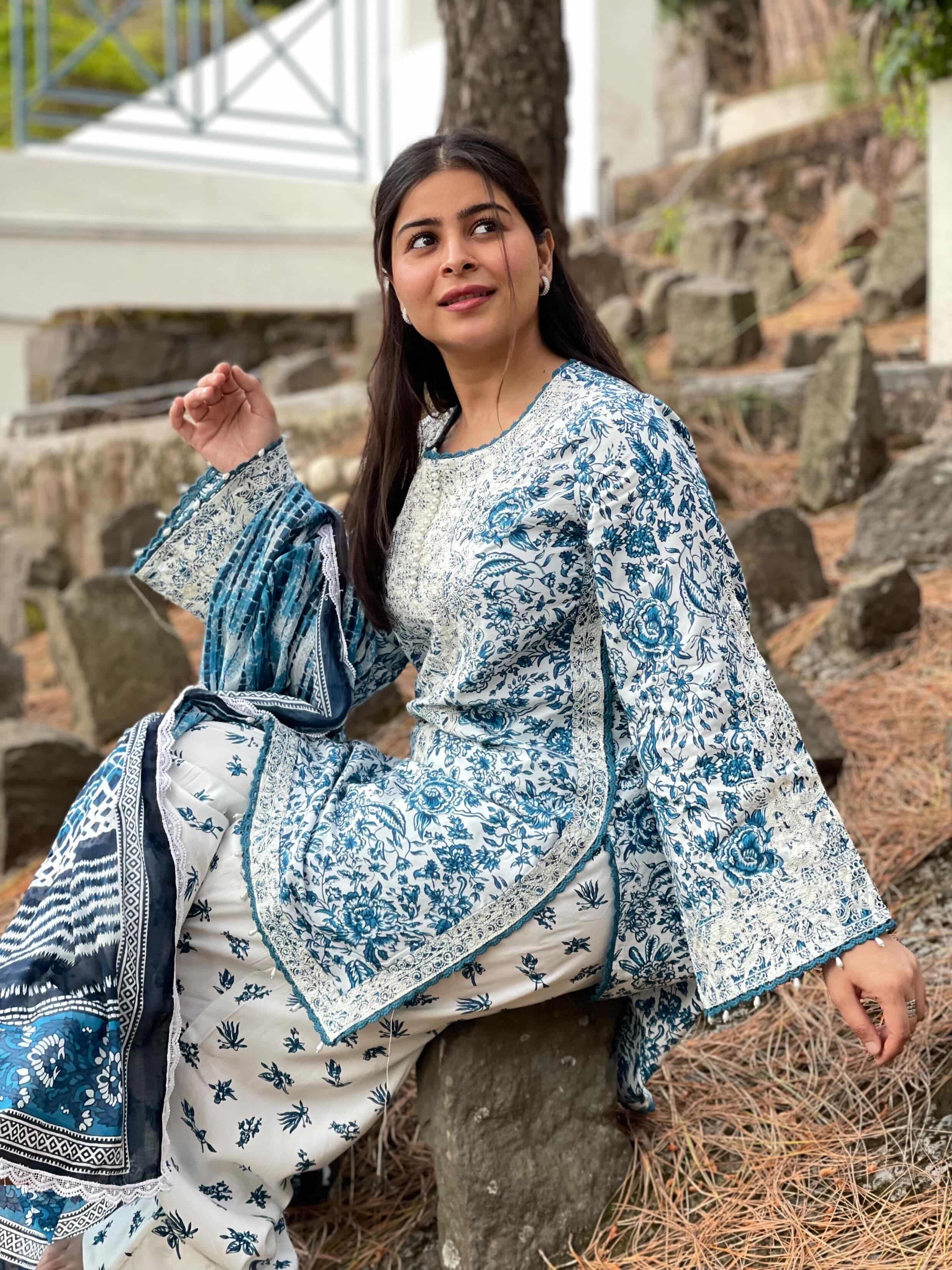 Kalamkari Farsi Suit Set - Image 14