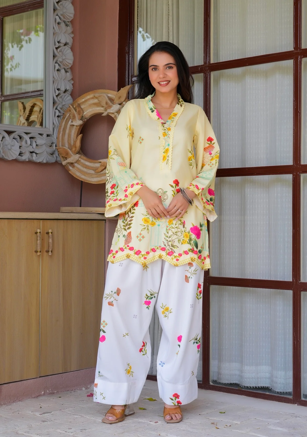 Sunshine floral Farsi suit - Image 6