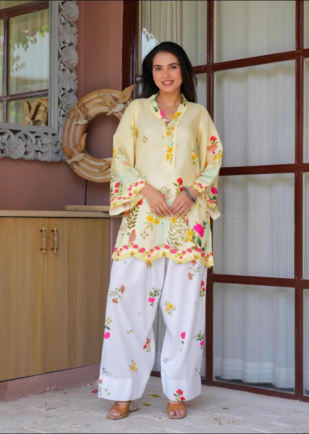 Sunshine floral Farsi suit - Image 8